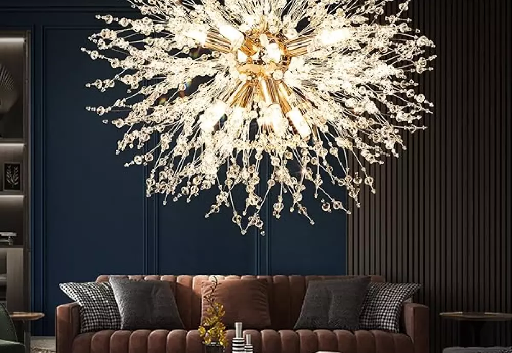 elegant art deco inspired crystal branch chandelier 01